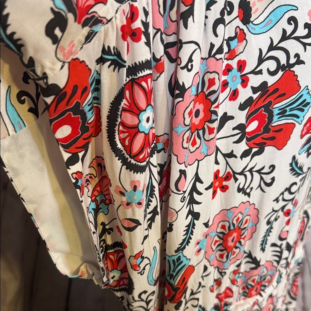NWT T TAHARI Floral V-Neck Maxi Dress - Picture 8 of 14